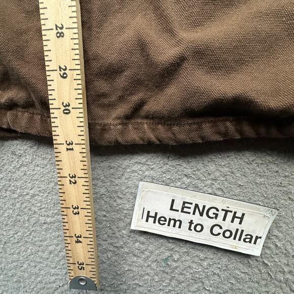 Five Brother Duck Canvas Flannel Lined Work Shirt Shacket Mens 4XL Brown Button - Picture 5 of 13